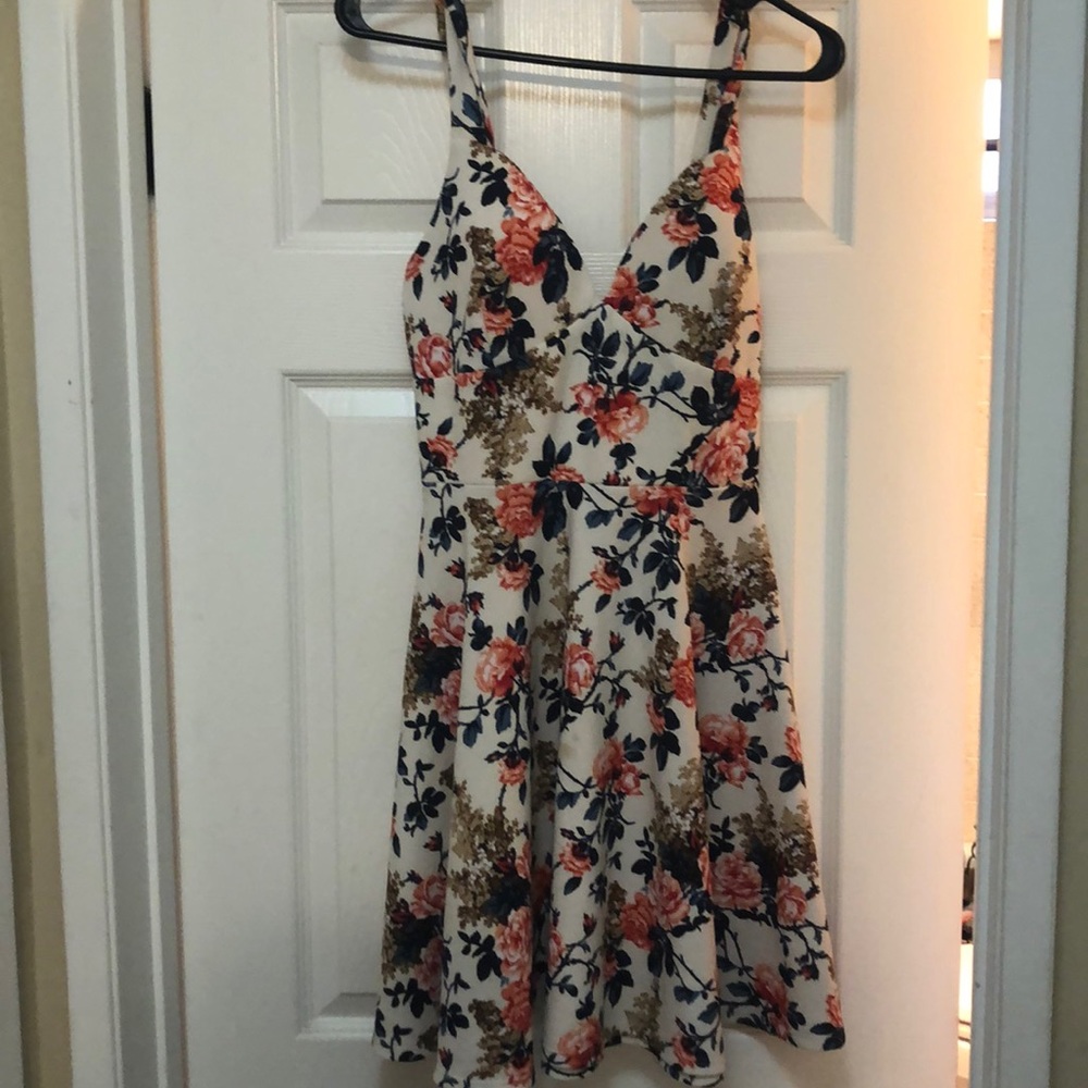 Floral print dress